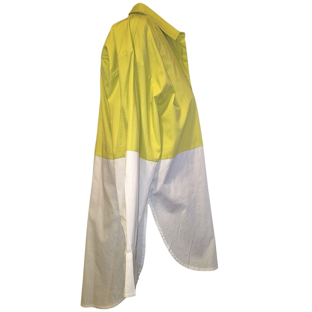 MAEVE By Anthropologie The Bennet Buttondown Shirt Colorblock Size Medium - Picture 4 of 7